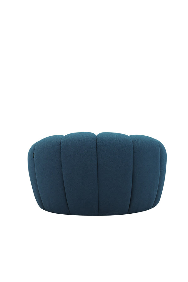 VIG Furniture Divani Casa Yolonda - Modern Curved Dark Teal Fabric Chair VGEV2126C-CHR-C-15