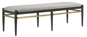 Visby Smoke Black Bench