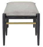 Visby Smoke Black Bench