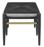 Visby Smoke Black Bench