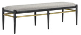 Visby Smoke Black Bench