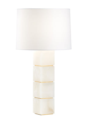 Stacked Alabaster Lamp