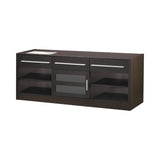 Contemporary 3-drawer Built-in Connect-it TV Console Cappuccino