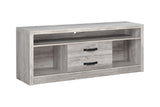 Casual 2-drawer TV Console Grey Driftwood