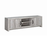 Casual 2-door TV Console Grey Driftwood