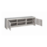 Casual 2-door TV Console Grey Driftwood