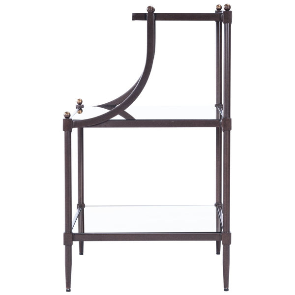 Butler Specialty Peninsula Mirror & Bronze Side Table 7015025