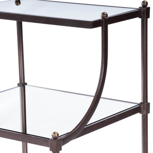Butler Specialty Peninsula Mirror & Bronze Side Table 7015025