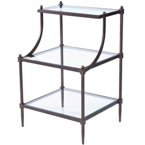 Butler Specialty Peninsula Metal & Glass Side Table 7015030
