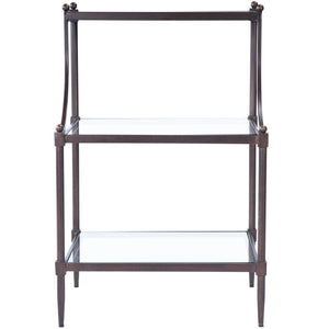 Butler Specialty Peninsula Metal & Glass Side Table 7015030