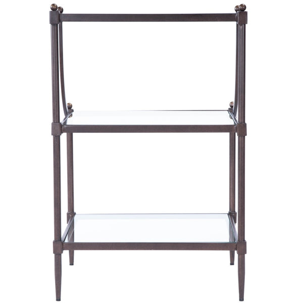 Butler Specialty Peninsula Metal & Glass Side Table 7015030