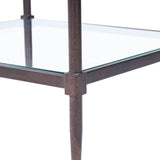 Butler Specialty Peninsula Metal & Glass Side Table 7015030