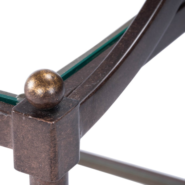 Butler Specialty Peninsula Metal & Glass Side Table 7015030