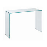 Contemporary Rectangular Sofa Table Clear