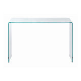 Contemporary Rectangular Sofa Table Clear