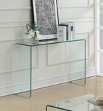 Contemporary Rectangular Sofa Table Clear