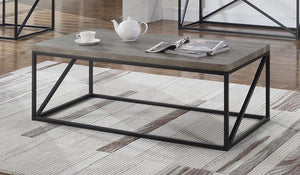 Casual Rectangular Coffee Table Sonoma Grey