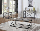 Casual Rectangular Sofa Table Sonoma Grey