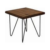 Country Rustic Square End Table Natural Honey