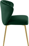 Finley Velvet / Engineered Wood / Foam Contemporary Green Velvet Dining Chair - 20.5" W x 20" D x 31.5" H