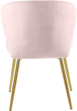 Finley Velvet / Engineered Wood / Foam Contemporary Pink Velvet Dining Chair - 20.5" W x 20" D x 31.5" H