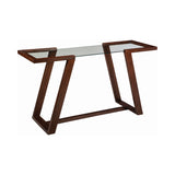 Monrovia Contemporary Rectangular Sofa Table Cinnamon