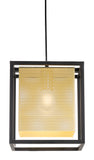 Zuo Modern Yves Steel Modern Commercial Grade Ceiling Lamp Gold, Black Steel