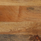 Choctaw Handcrafted Boho Mango Wood 3 Shelf Side Table, Natural  Noble House