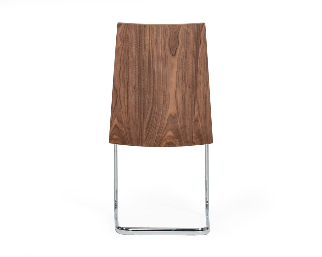 VIG Furniture Morgan - Modern White & Walnut Dining Chair (Set of 2) VGEWF3175BE-WHT