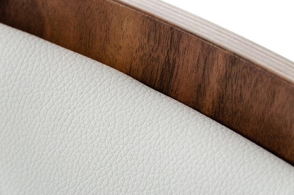 VIG Furniture Morgan - Modern White & Walnut Dining Chair (Set of 2) VGEWF3175BE-WHT