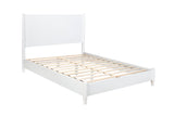 Alpine Furniture Flynn Standard King Platform Bed, White 766-W-07EK White Mahogany Solids & Okoume Veneer 81 x 86 x 47