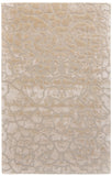 Mali Lustrous Tufted Abstract Rug, Ivory Cream, 9ft-6in x 13ft-6in Area Rug