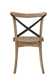 Kendric Farmhouse Side Chair (Set-2) Rustic Oak (WD Driftwood) 71777-ACME