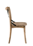 Kendric Farmhouse Side Chair (Set-2) Rustic Oak (WD Driftwood) 71777-ACME