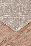 Manoa Tufted Lattice Wool Rug, Natural Tan/Oyster, 9ft-6in x 13ft-6in