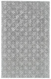 Manoa Tufted Lattice Wool Rug, Cool Gray, 9ft-6in x 13ft-6in Area Rug