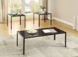 Contemporary 3-piece Occasional Table Set Warm Medium Brown