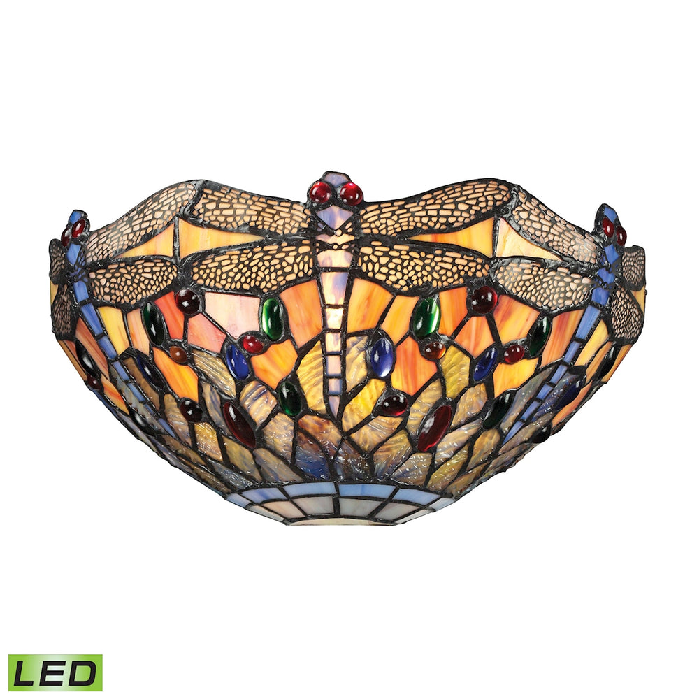 Dragonfly 6'' High 1-Light Sconce - Dark Bronze