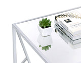 Modern 3-Piece Occasional Table Set with Mirrored Tops and Chrome Base for a Stylish Living Room Upgrade