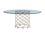 Laurel Canyon Bollinger Round Dining Table With 72 Inch Glass Top