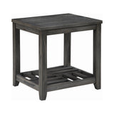 Casual 1-shelf Rectangular End Table Grey