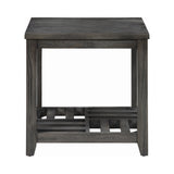 Casual 1-shelf Rectangular End Table Grey