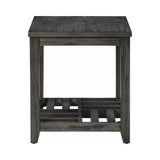 Casual 1-shelf Rectangular End Table Grey