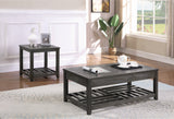 Casual Lift Top Coffee Table with Storage Cavities Grey