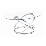 Modern 3-piece Occasional Set Chrome and Clear