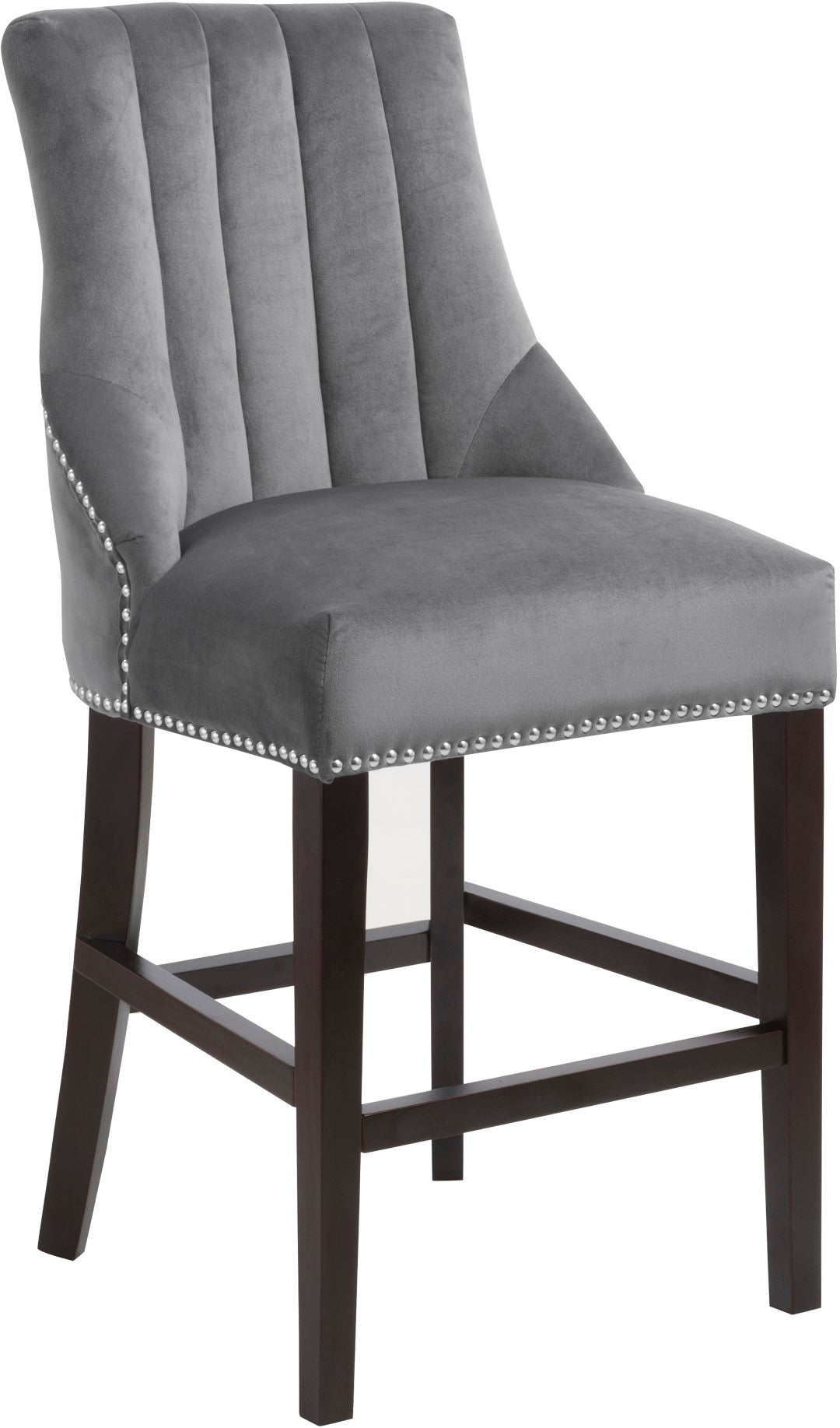 Oxford Velvet Contemporary Stool - Thumbnail 4