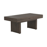 Modern Rectangle Coffee Table with Hidden Storage Wheat Brown