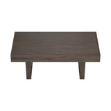 Modern Rectangle Coffee Table with Hidden Storage Wheat Brown