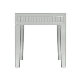 Whitfield Contemporary Square End Table Silver