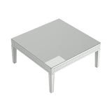 Whitfield Contemporary Square Coffee Table Silver